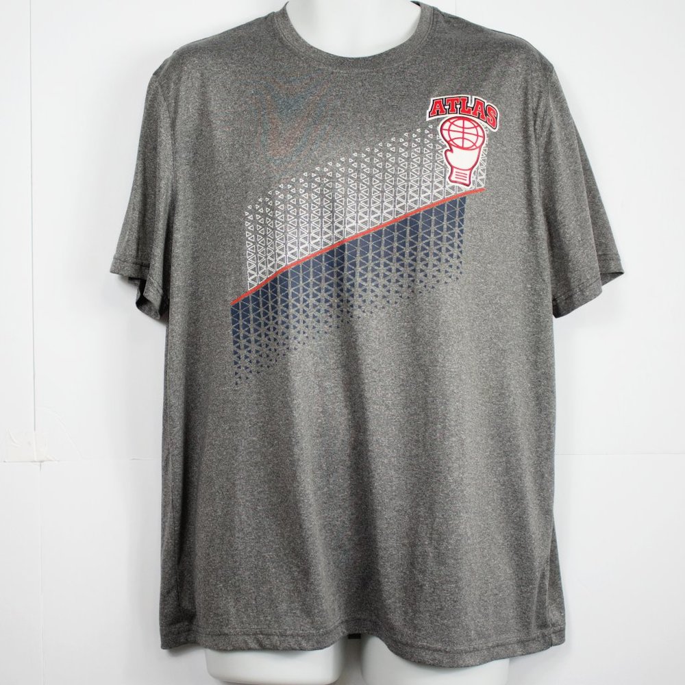 Athletic Works unisexTop L Black Heather Tee